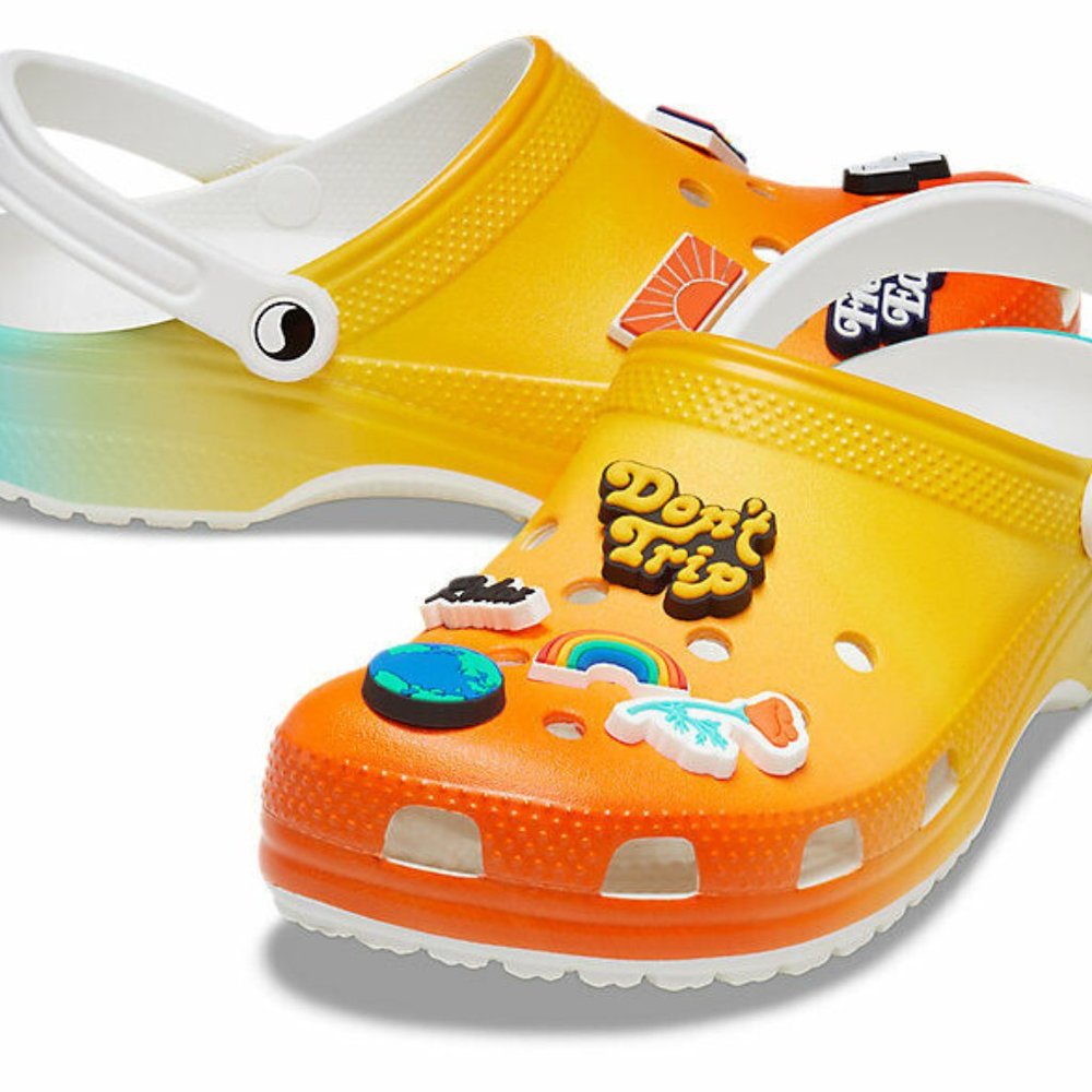 Free & Easy x Crocs Multicolor Clog, RARE Limited Edition M8 W10 UNISEX